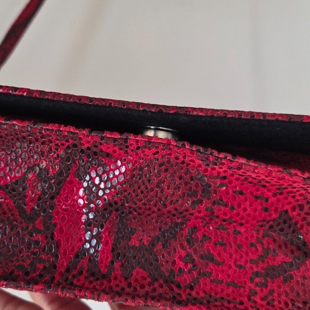EUC DESIGNER CARLA MANCINI LEATHER HANDBAGS SNAKESKIN - Picture 8 of 14